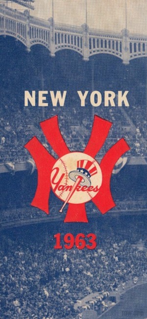 1963 New York Yankees Baseball Cover Art by Row One Brand 